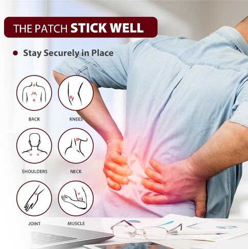 32 قطعة من رقعات النمر، رقعة ظهر النمر الأحمر الصيني، رقعات حرارية فائقة القوة لمفاصل العضلات في الركبة والكتف والرقبة، 4 عبوات 8 لكل منها in Kuwait
