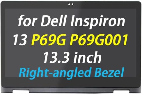 Replacement for Dell Inspiron 13 5368 i5368 LCD Screen 5378 i5378 LCD Digitizer 5379 i5379 LCD Display P69G P69G001 (40 Pins Connector) 1920X1080 13.3" LCD Touch Screen Assembly Bezel in Saudi Arabia