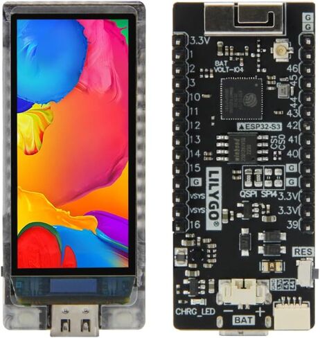 LILYGO T-Display-S3 AMOLED ESP32-S3 مع شاشة عرض RM67162 مقاس 1.91 بوصة وحدة لاسلكية للوحة تطوير TTGO (إصدار دبوس غير ملحوم) in Saudi Arabia