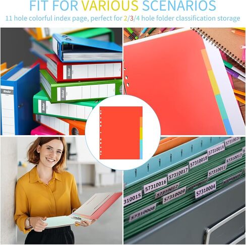 12 مجموعة من Ctosree فواصل بلاستيكية مكونة من 3 حلقات مع علامات تبويب لكتابة فواصل علامات التبويب لـ 3 حلقات مع علامة تبويب قابلة للإدراج، ألوان الباستيل in Saudi Arabia
