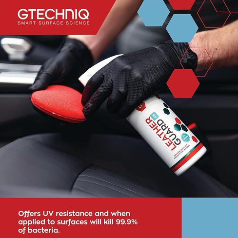 Gtechniq - L1 Leather Guard AB - BioCote Technology, Protection Against UV Rays, Abrasion Damage, Dyes Transfer and Other Discolorations, Matte Finish (500 milliliters) in Saudi Arabia