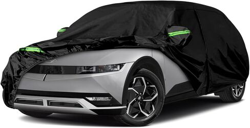 Waterproof Car Cover Replace for 2021-2024 Hyundai ioniq 5 SE/SE Standard Range/SEL/Limited, 210T Plus Cotton Inner with Zipper&Charging Hole for Car Dust Snow Rain Hail Protection in Saudi Arabia