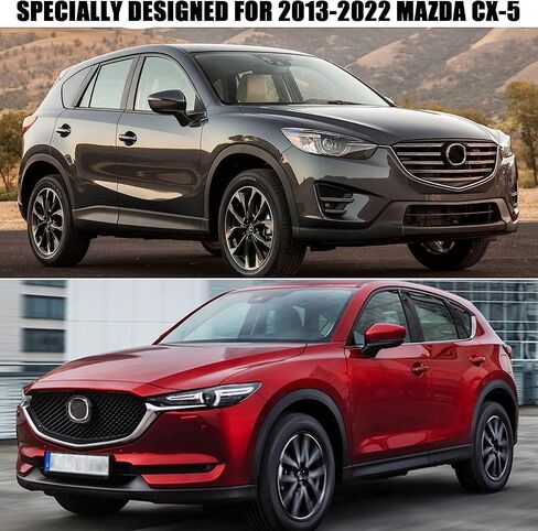 غطاء سيارة متوافق مع Mazda CX - 5 2013-2020 2021 2022، 210T أغطية سيارات لجميع الأحوال الجوية مع سحاب باب داخلي من القطن للثلج والمطر والغبار وحماية الطلاء 180 * 73 * 67 بوصة in Saudi Arabia