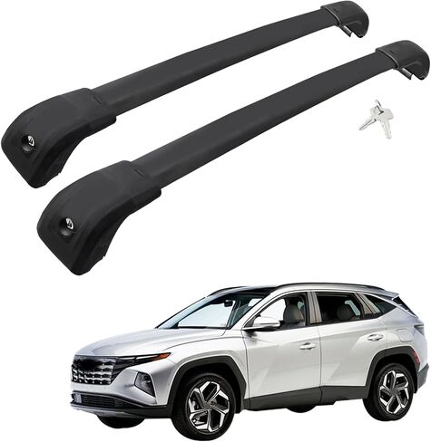 Roof Rack Cross Bars Compatible with Grand Cherokee L 2021-2025 and 2022-2025 Grand Cherokee WL with Anti-Theft Lock, Black Matte Aluminum Anti-Corrosion Crossbars in Saudi Arabia