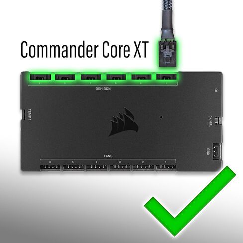 Standard 3-Pin ARGB Adapter for Corsair Commander Core XT, Commander Core, Lighting Node Core and RGB Fan Hub (Pack of 1) in Saudi Arabia