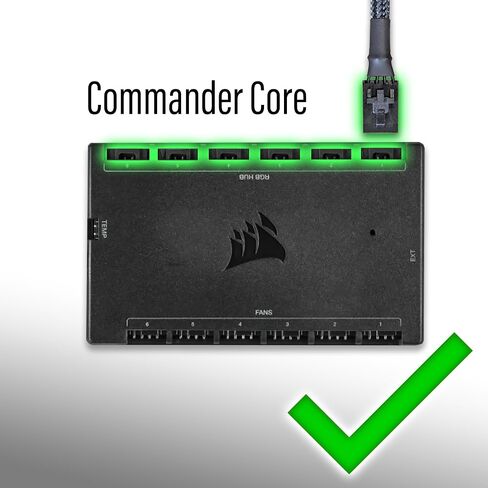 Standard 3-Pin ARGB Adapter for Corsair Commander Core XT, Commander Core, Lighting Node Core and RGB Fan Hub (Pack of 1) in Saudi Arabia