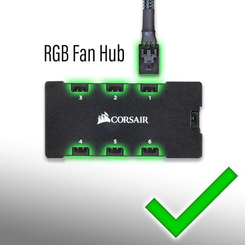Standard 3-Pin ARGB Adapter for Corsair Commander Core XT, Commander Core, Lighting Node Core and RGB Fan Hub (Pack of 1) in Saudi Arabia