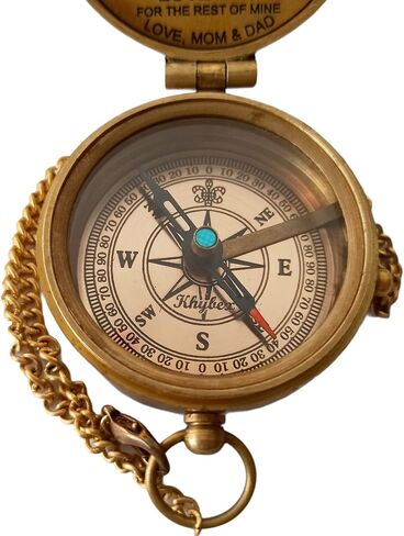 to My Son Compass Personalized Compass with Case Gift for Son,to My Son Gift,Mom to Son Gift Dad to Son, Grandson Gift, Antique Nautical Vintage Directional Magnetic Pocket Compass in Saudi Arabia