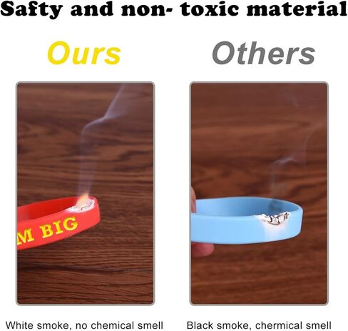 24 قطعة من الأساور المطاطية التحفيزية من ASTARON، أساور سيليكون ملهمة للرجال والنساء والأطفال والكبار، 6 أنماط in Kuwait