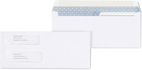 394062 مغلفات لاصقة ذات نافذة مزدوجة، 500/BX in Kuwait