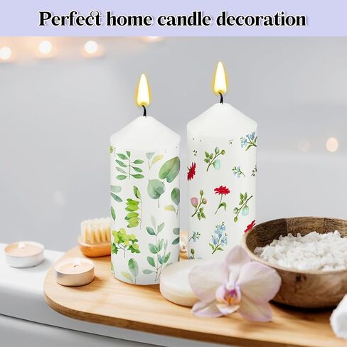 66 Pcs DIY Candle Painting Kit with Tea Lights Candles Include 6 White Pillar Candles 60 Colored Tealight Candles for Crafts Birthday Wedding Party Favors(2" X 5") in Saudi Arabia