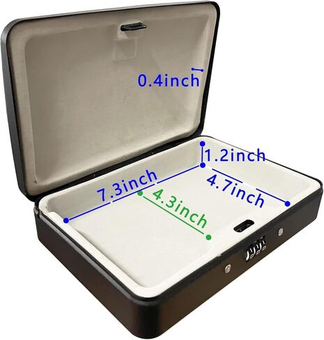 صندوق قفل أمان محمول من SEPOX® Twins مصنوع من الفولاذ، خزانة تخزين شخصية آمنة للسفر للأشياء الصغيرة، مع كابل بطول 3 أقدام وقفل مجموعة قابل لإعادة الضبط للسكن والسيارة والرياضة والمكتب ومقاوم للماء in Kuwait