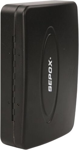 صندوق قفل أمان محمول من SEPOX® Twins مصنوع من الفولاذ، خزانة تخزين شخصية آمنة للسفر للأشياء الصغيرة، مع كابل بطول 3 أقدام وقفل مجموعة قابل لإعادة الضبط للسكن والسيارة والرياضة والمكتب ومقاوم للماء in Kuwait