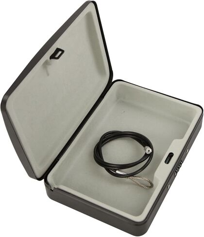 صندوق قفل أمان محمول من SEPOX® Twins مصنوع من الفولاذ، خزانة تخزين شخصية آمنة للسفر للأشياء الصغيرة، مع كابل بطول 3 أقدام وقفل مجموعة قابل لإعادة الضبط للسكن والسيارة والرياضة والمكتب ومقاوم للماء in Kuwait