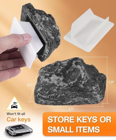حشوات تخزين للرجال والنساء البالغين - قم بإخفاء مفتاح في الهواء الطلق كهدايا عيد الميلاد له وزوجته وأمها التي لديها كل شيء لإخفاء المفاتيح خارج الصخور المزيفة وأفكار الأدوات الفريدة للديكور in Kuwait