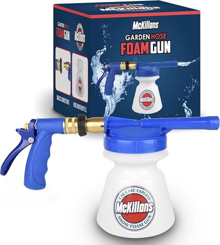 McKillans تصميم مُحسّن لخرطوم الحديقة، مسدس رغوي قابل للتعديل لغسيل السيارات، بخاخ صابون مع موصل سريع 3/8 بوصة لتفصيل السيارات والشاحنات in Kuwait