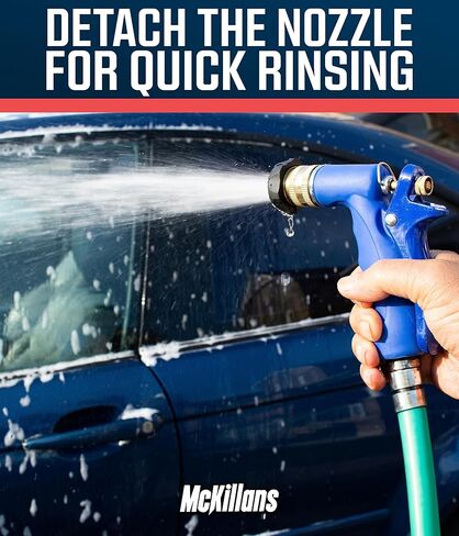 McKillans تصميم مُحسّن لخرطوم الحديقة، مسدس رغوي قابل للتعديل لغسيل السيارات، بخاخ صابون مع موصل سريع 3/8 بوصة لتفصيل السيارات والشاحنات in Kuwait