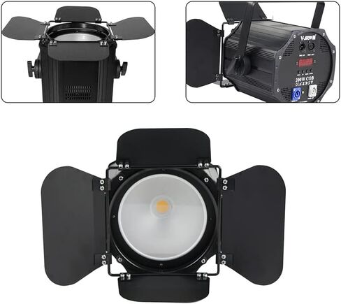 V-Show 200W COB Par - LED مصباح لوحة الطاقة العالية مصباح الفيلم والتلفزيون ضوء مسرح الأداء كتم الصوت in Kuwait