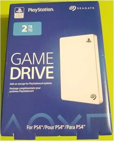 محرك ألعاب Seagate لأنظمة PS4 سعة 2 تيرابايت USB 3.0 محرك أقراص ثابتة خارجي محمول HDD STGD2000102 (متجدد) in Saudi Arabia