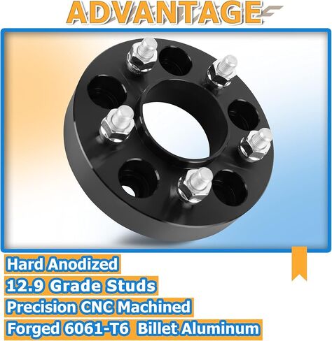 YIZBAP 4 قطع 5x4.75 إلى 5x4.5 محولات عجلة Hubcentric، 1.25 بوصة 5x120.7 مم (5x120 مم) إلى 5x114.3 مم محولات عجلة 74.1 مم محور تتحمل M12x1.5 درجة الخيط in Kuwait