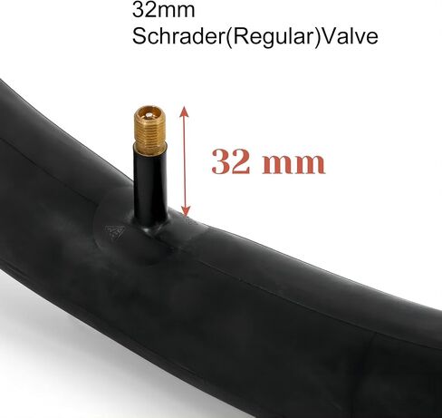2 Pcs Bicycle Inner Tube, 20 x 1.75 Premium Butyl Rubber Inner Tube, Copper Valve, Sidewall Thickness 0.9-1mm, Packed in Color Box, Suitable for Mountain Bikes/Folding Bikes/Adult/Children's Bikes in Saudi Arabia