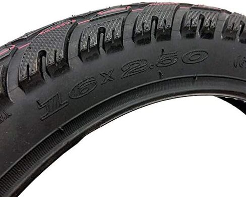 إطار كومبو من مجموعة MMG وأنبوب داخلي مقاس 16 × 2.50 (حافة 12 بوصة) دراجات كهربائية جانبية سوداء، دراجات أطفال، دراجات BMX in Saudi Arabia