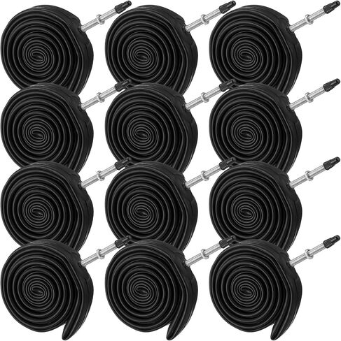 12 قطعة أنبوب دراجة الطريق 700x20/25 C بوتيل الأنبوب الداخلي للدراجة استبدال أنبوب الدراجة مع صمام 60 مللي متر in Saudi Arabia