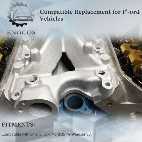 DM-3316 الألومنيوم SBF مشعب السحب ذو المستوى الواحد المتوافق مع الكتلة الصغيرة F-ord 351W Windsor V8، 3500-8000 RPM in Kuwait
