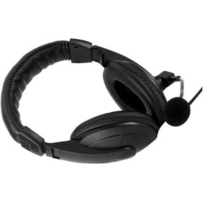 Game Headset with Microphone Lightweight Stereo Headphones for PC and Laptop Soft Earpads for and Play Design Black
