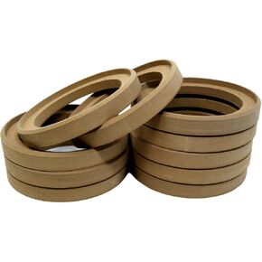 5 Pair 6.5" MDF Speaker Mounting Spacer Recessed Fiberglassing Rings