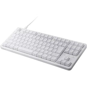 Elecom TK-MC50UKPBK Leggero Mechanical Keyboard, Quiet, Wired, Full Size, N Key Rollover, 50 Million Times, Heavy Duty Switch, Red Axis, Black