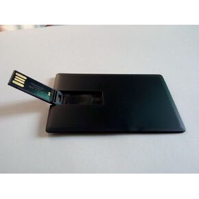Credit Card USB Flash Drive Blank DIY Memory Stick Wholesale Bulk Pack 5 (64GB, Black)
