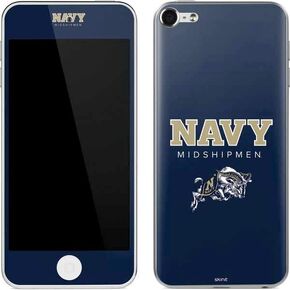 Skinit Decal MP3 Player Skin Compatible with iPod Touch (6th Gen 2015) - Officially Licensed College Navy Midshipmen Design