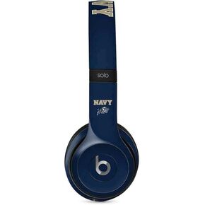 Skinit Decal Audio Skin Compatible with Beats Solo 2 Wired - Officially Licensed College Navy Design