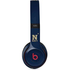 Skinit Decal Audio Skin Compatible with Beats Solo 2 Wireless - Officially Licensed College United States Naval Academy Design