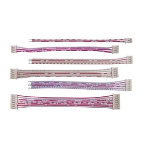 5Pcs 2.0mm Pitch Connector Cable PH2.0 pl-UG Line Length 30/20/10CM Red and 2P/3P/4P/5P/6P/7P/8P/9P/10P/11P/12P(10cm,Double Head_10P)