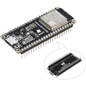 with pre-soldered Header ESP32-S3 Microcontroller 2.4GHz Wi-Fi Development Board Onboard ESP32-S3-WROOM-1 Series Module, 240MHz Dual Core Processor, 512KB SRAM 384KB ROM 8MB P SRAM 16MB Flash