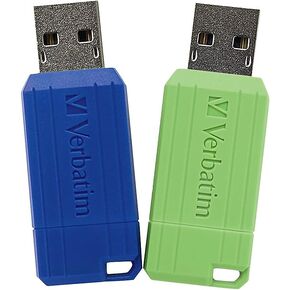 Verbatim 1913049 Pinstripe 16GB USB 2.0 Flash Drive 2/Pack (99149)