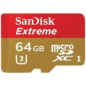 Sandisk Extreme MICROSDXC 64GB 90MB/S Flash Memory Card (SDSQXNE-064G-AN6MA)