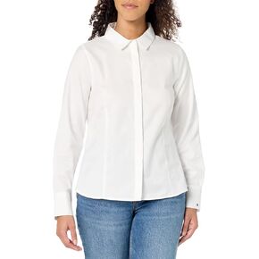 قميص تومي هيلفيغر نسائي بأكمام طويلة وياقة in Kuwait