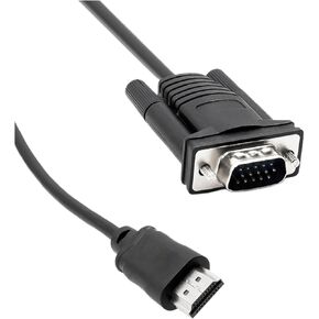 HDMI to Cable Converter Adapter Male to Male 15 Pin HDMI Connector Cord M>oni>tor D-SUB -Way Transmission