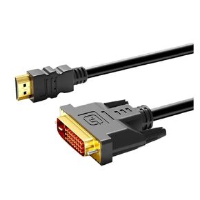 Plated HDMI-Compatible to DVI Cable Male 24+1 DVI-D Male Adapter Plated 4K 1080P for TV HD PC Projector /3 1.5m 5m(1.5m)