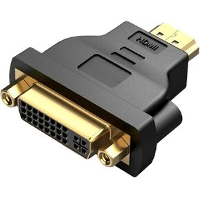DVI to HDMI Adapter Bi-Directional DVI D 24+1 Male to HDMI Female Cable Connector Converter for Projector HDMI to DVI(ECDB0)