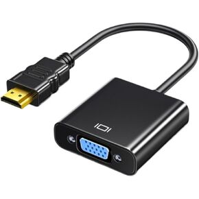 1080P HDMI-Compatible to Converter Adapter Cable HDMI Male to Female Digital Analog Converter for PC TV Projector1. U Shape(Black)