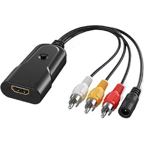 HDMI to AV/RCA CVBS Adapter HDMI2AV HDMI for AV (CVBS) for/PC/VCR/NTSC