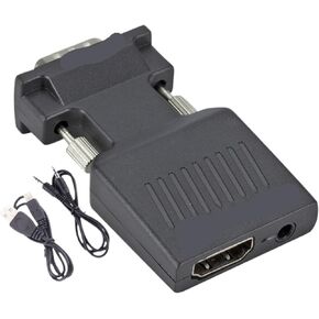 to HDMI Adapter 1080P Male to HDMI Female Converter with USB Power Cable for PC HDTV HDMI Converter