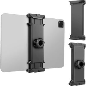 iPad العالمي ومسحح تركيب الهاتف لجهاز لوحي/ipad/e-reader/switch/iphone ، ثقب الكرة متوافق مع قطره 0.669 بوصة/17 مم ، قابلة للتعديل زاوية متعددة