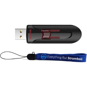 SanDisk Cruzer Glide 3.0 256GB USB Flash Drive (SDCZ600-256G-G35) High Performance Pen Drive Bundle with (1) Everything But Stromboli Lanyard