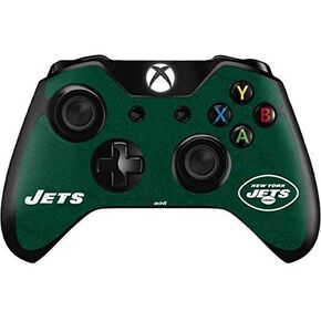 Skinit Decal Gaming Skin Compatible with Xbox One Controller - Officially Licensed NFL New York Jets Distressed Design