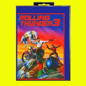 Rolling Thunder 3 MD Game Card 16 Bit USA Cover for Sega Megadrive Genesis Video Game Console Cartridge